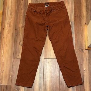Women’s Land’s End Ribbed Burnt Orange Pant